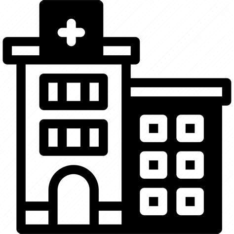 Hospital Clinic Building Health Medical Architecture And Icon