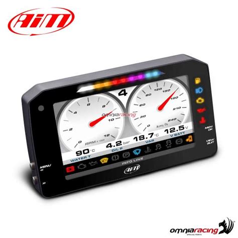 Aim Mxp Strada Digital Display Tft 6 Dashboard Logger With Road