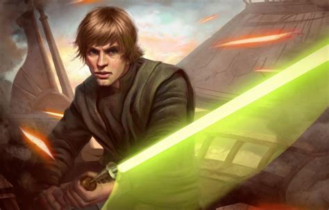 Luke Skywalker Green Lightsaber Wallpapers - Wallpaper Cave