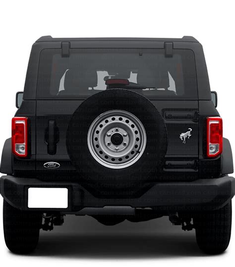 Ford Bronco 2021 Present Dimensions Rear View