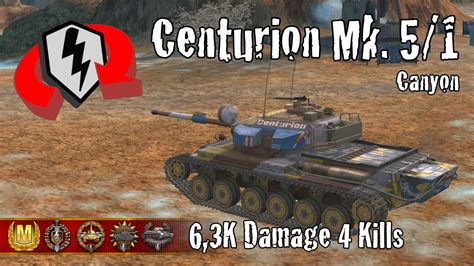 Centurion Mk 5 1 RAAC 6 3K Damage 4 Kills WoT Blitz Replays YouTube