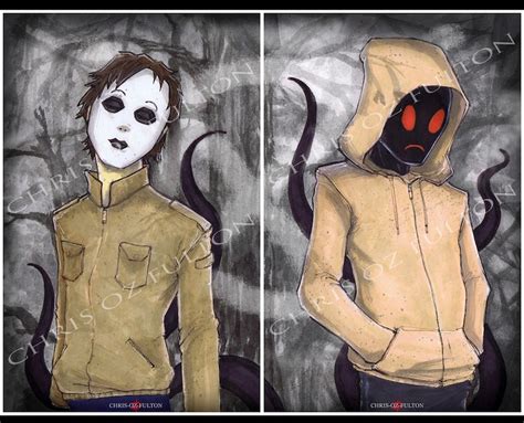 Hoodie Masky Proxies Creepypasta Poster Print Set Of 2 By Etsy