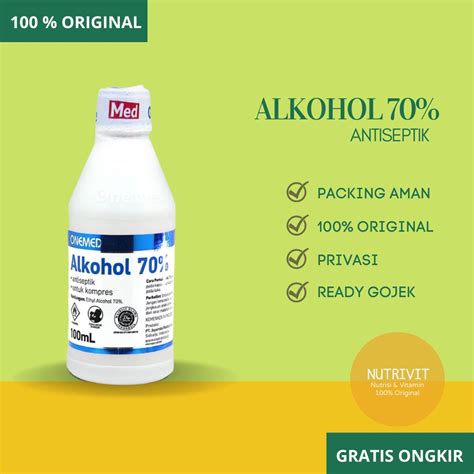 Jual OneMed Alkohol 70 Persen 100 Ml Shopee Indonesia