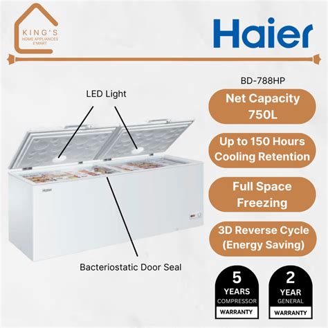 Haier Chest Freezer L In Convertible Freezer Bd Hp Shopee