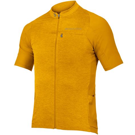 Endura Gv Reiver Short Sleeve Jersey Men Mustard Bike