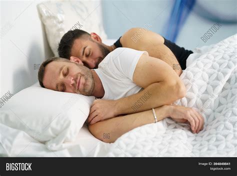 Gay Couple Sleeping Image Photo Free Trial Bigstock