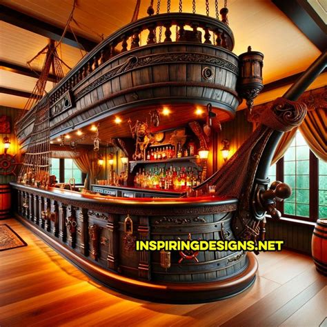 These Pirate Ship Home Bars Will Anchor Your Next Party With Style In