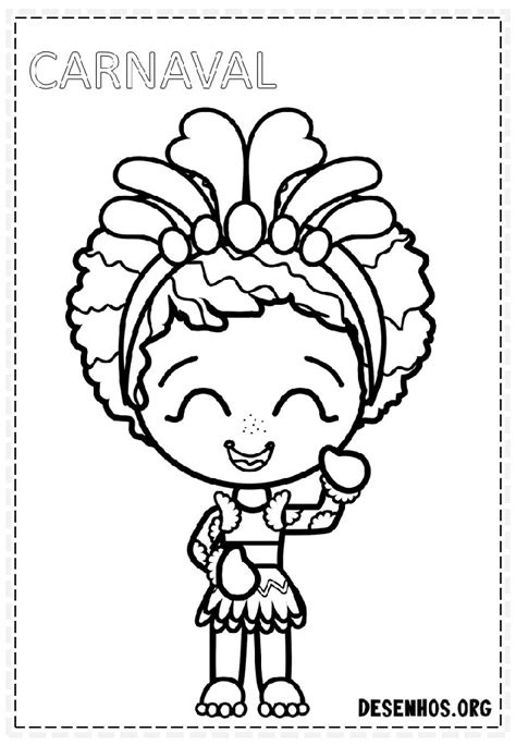 Desenhos Para Colorir Carnaval Educação Infantil - 52 Desenhos de Carnaval para Colorir para Baixar Grátis | Revista ...