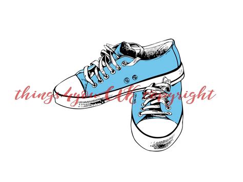 sneakers clip art 2
