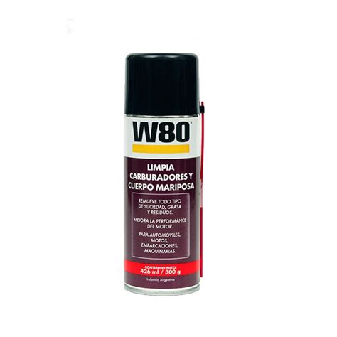 Aerosol Limpia Carburad Y Cpo Mariposa 426Ml 300Gr W80 W80