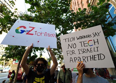 Google And Amazon Workers Push Back On Tech Work For Israeli Apartheid