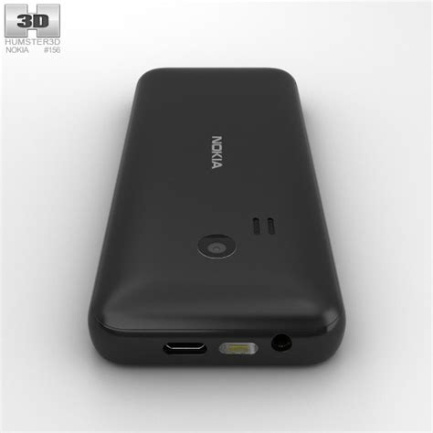 Nokia 222 Black 3D 모델 - 다운로드 전화 on 3DModels.org