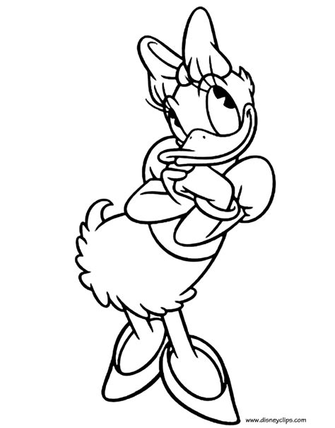 Daisy Duck Coloring Pages Disneyclips