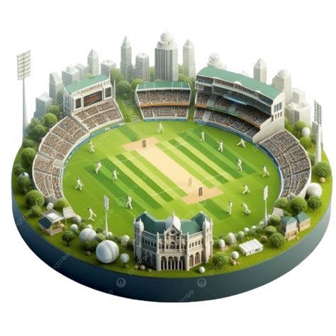 cricket stadium cut  earth empty play ground  illustration