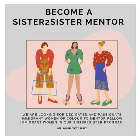 Get Involved With The Sister2sister Program Become A Mentor To An