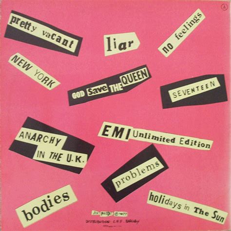 God Save The Sex Pistols Nmtb Barclay Version