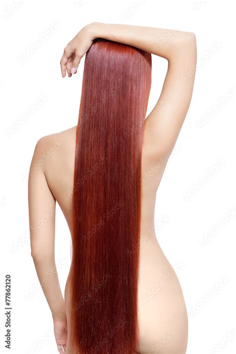 Nude Woman With Long Red Hair Stock Photo Adobe Stock