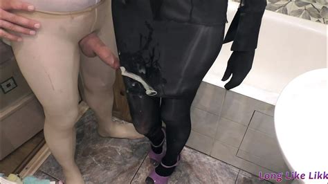 Big Cumshot Over My Shiny Leggings Dutch Amateur Porn Xhamster