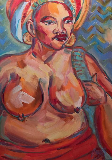 African Nude Painting By Olesja Pop Saatchi Art