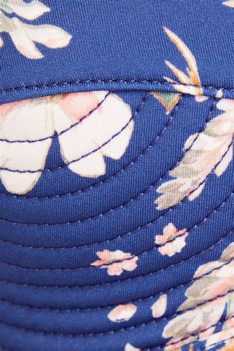 Zimmermann Quilted Printed Triangle Bikini Top The Outnet