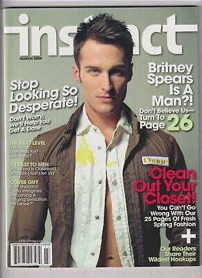 Instinct Gay Fashion Mag Blair Shepard Patrick Moore March Nonr Ebay