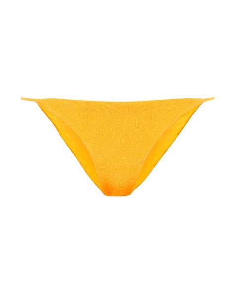 Jade Swim Bare Minimum Terry Bikini Bottoms In Yellow Lyst