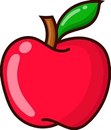 Descargar Ilustración De Dibujos Animados De Manzana Estilo Vector