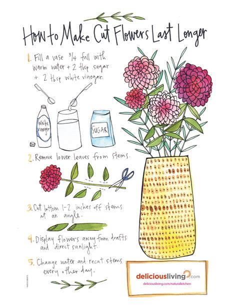 how to make cut flowers live longer