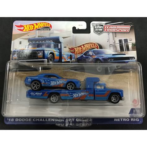 風火輪 hot wheels 運輸車 道奇 dodge challenger srt demon 精裝 膠胎 蝦皮購物