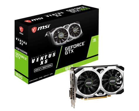 MSI GeForce GTX 1650 D6 VENTUS XS