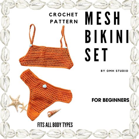 Mesh Bikini Set Crochet Pattern Etsy