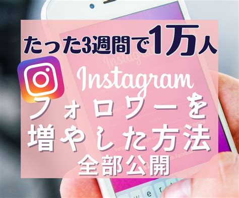 実績あり！インスタ集客・運用ノウハウ教えます 3週間でフォロワー1万人達成した私がやったこと全部公開！ Snsマーケティング ココナラ