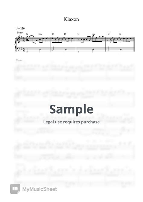 G I DLE Klaxon EASY PIANO SHEET Sheets By Pianella Pian