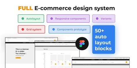 E Commerce Figma Wireframes Design System Template Responsive Multi