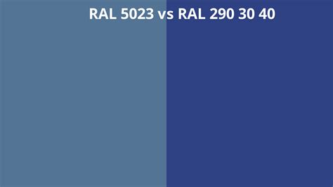 Ral 5023 Vs 290 30 40 Ral Colour Chart Uk