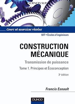 Amazon Construction mécanique Tome 1 Construction mécanique