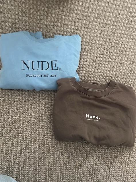 NUDE LUCY CREW NECKS Size Small Depop