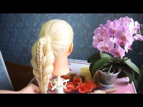 Двойная французская коса или прическа коса в косе - YouTube