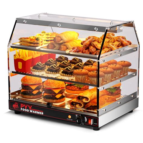 Pyy Commercial Food Warmer Display Countertop Hot Box Warming Cabinet For Restaurant Party