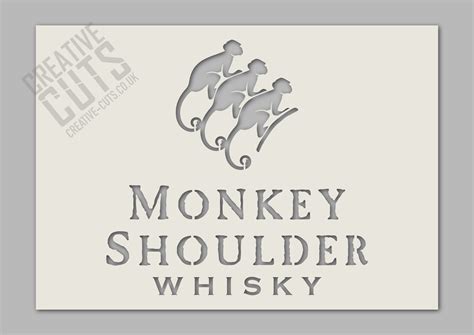 Monkey Shoulder Whiskey stencil - Creative Cuts