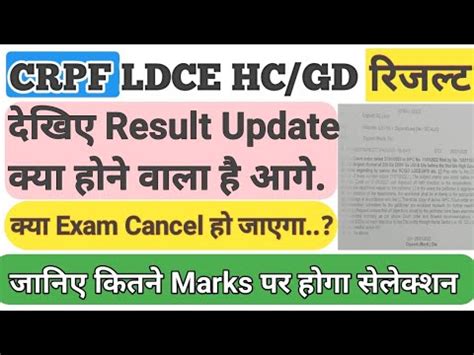 कदरय रजरव पलस बल Head Constable Result l Court Case Update On