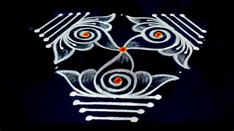 Easy Shanku Kolam Traditional Friday Rangoli Design YouTube