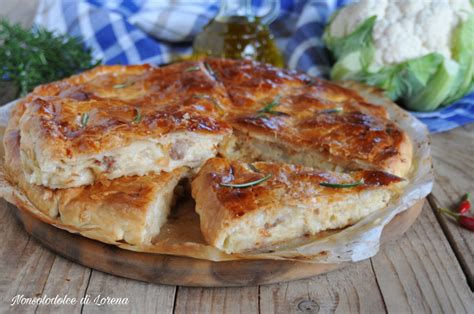 TORTA SFOGLIA Con CAVOLFIORE E SALSICCIA