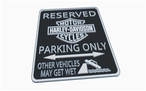 Stl File Harley Davidson Motorcycles Workshop Garage Biker Parking