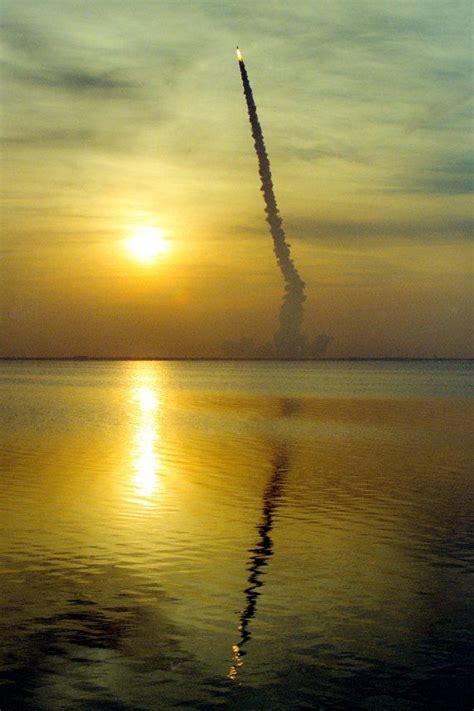 Up With The Sun Space Shuttle Discovery Early Morning Lift Off