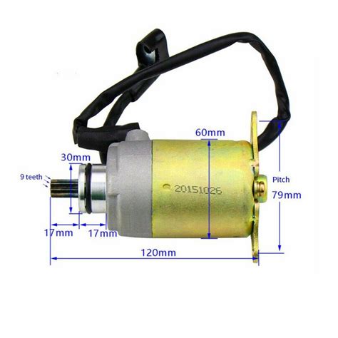 Start Starter Motor 9t 9 Teeth Gy6 125cc 150cc Quad Atv Bike Buggy Mop