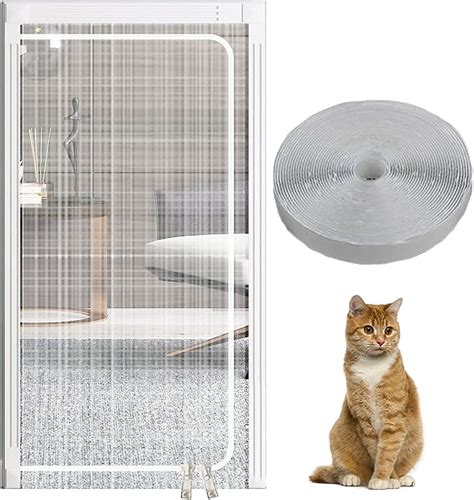 Pinvnby Cat Screen Door Cat Heavy Duty Mesh Screen Door