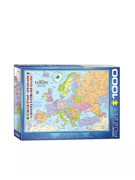 EUROGRAPHICS Puzzle Map Of Europe 1000 Teile Bunt