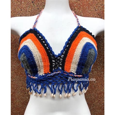 Jual Bra Rajut Kerang Bra Bh Rajut Bali Bikini Crochet Shopee Indonesia