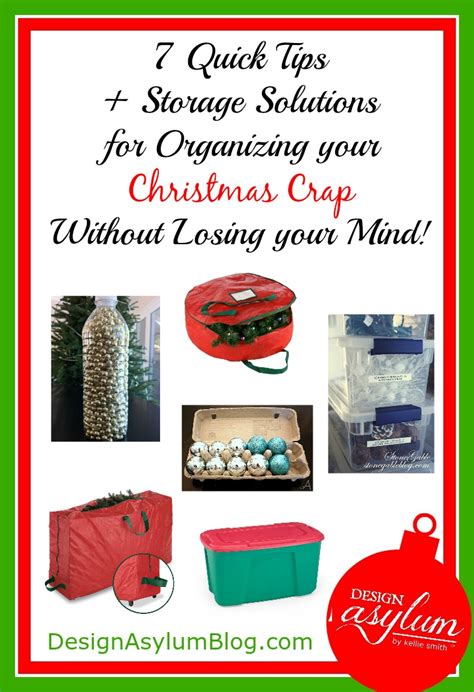 7 Quick Tips Storage Solutions For Organizing Your Christmas Crap